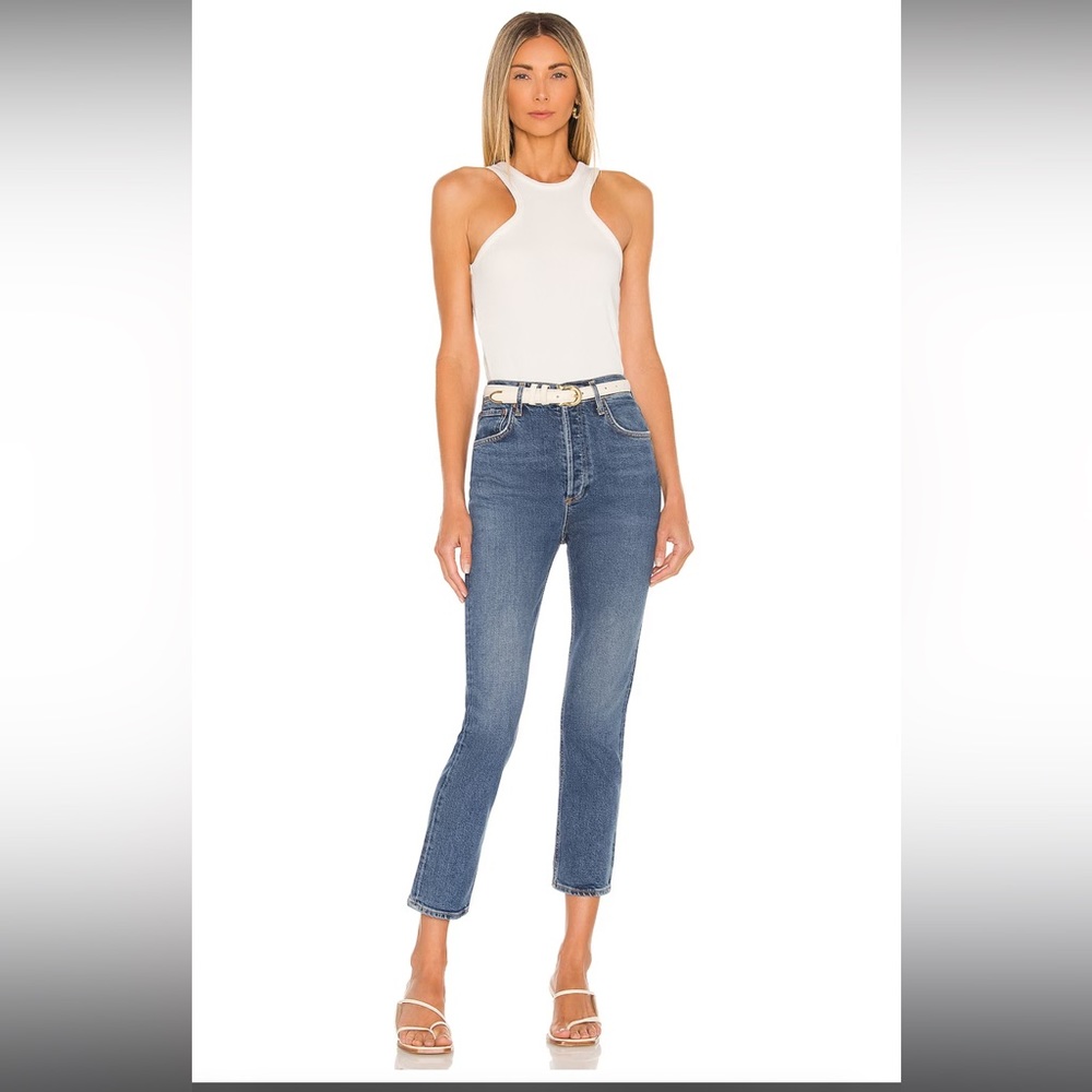 Agolde Riley High Rise Crop Size 27